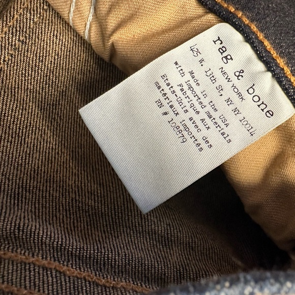 NWOT Rag & Bone Ultra Capri Soft Harrow Size 27 - Picture 6 of 6